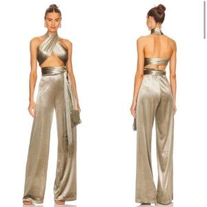 Bronx and Banco Cleopatra Jumpsuit Green Mint NWT